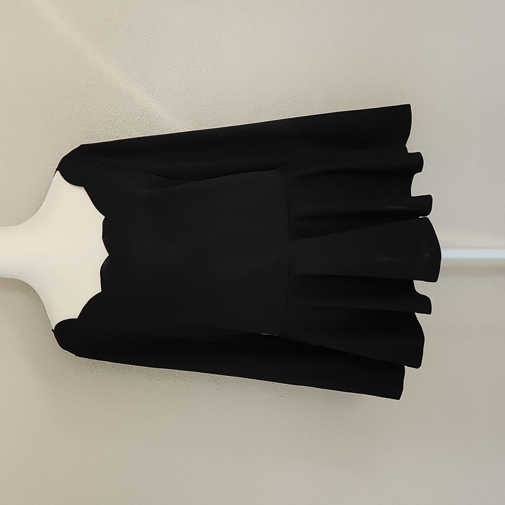 Black Peplum top